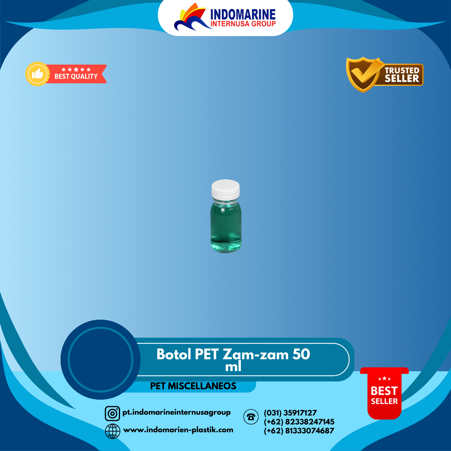 Botol PET Zam-zam 50 ml