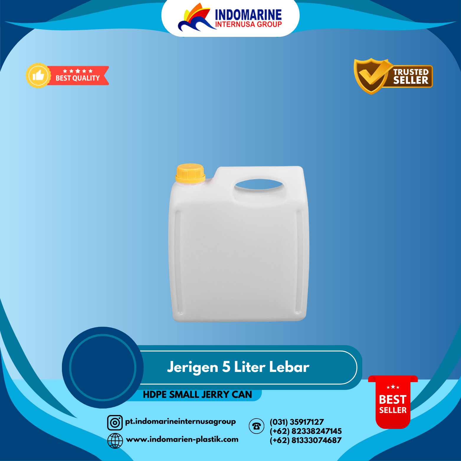 Jerigen 5 Liter Lebar