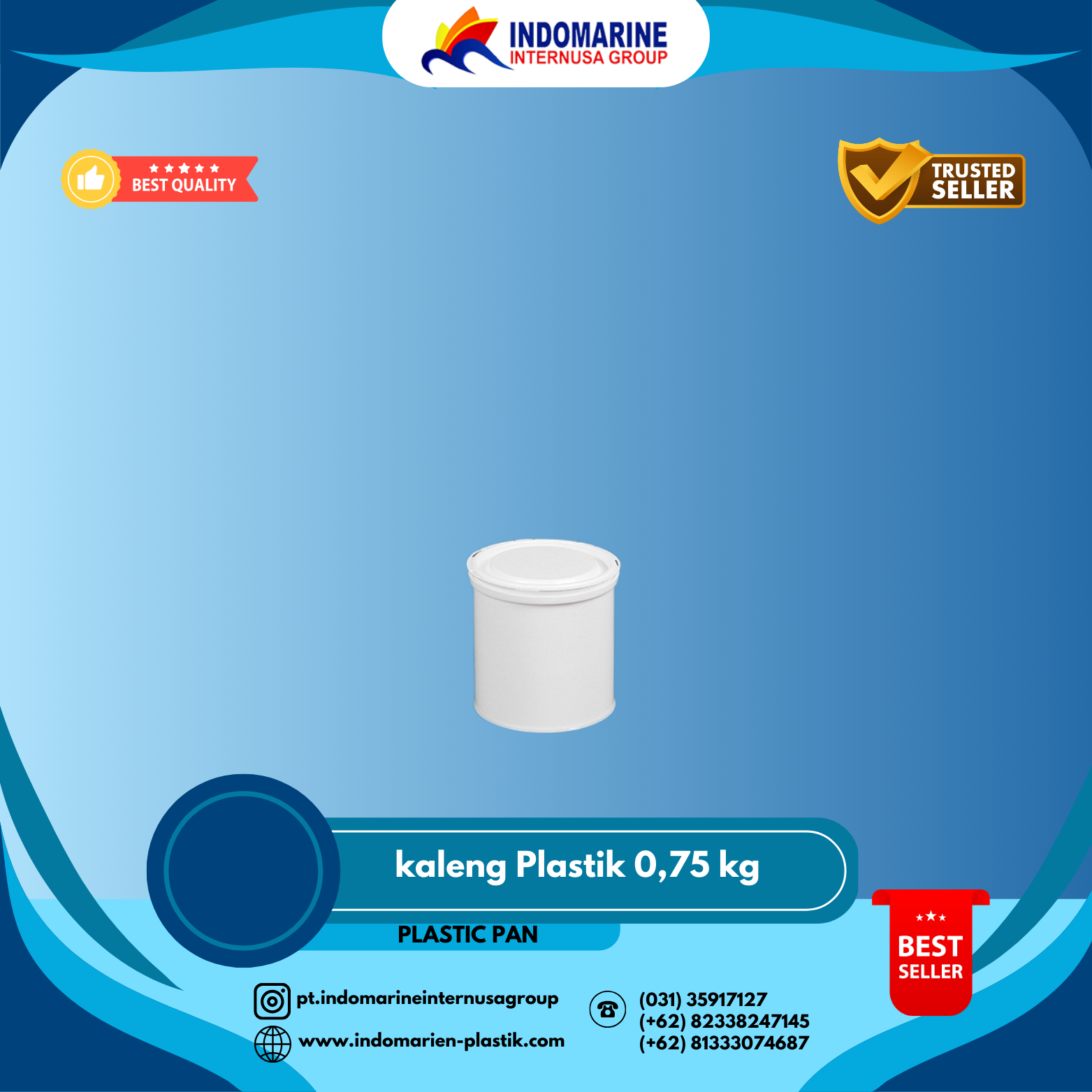kaleng Plastik 0,75 kg