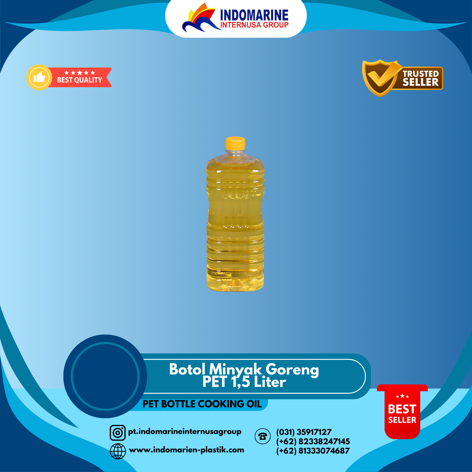 Botol Minyak Goreng PET 1,5 Liter